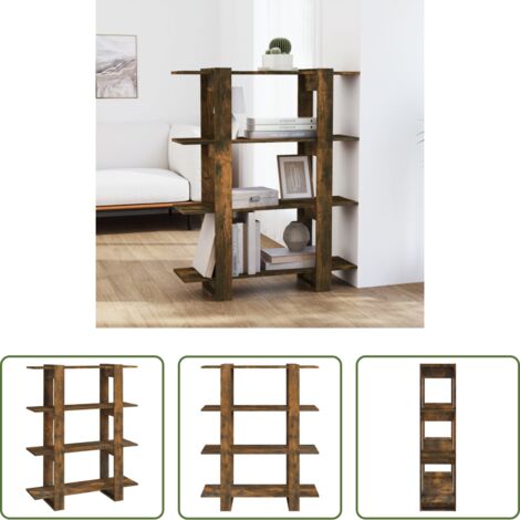 Divisorio -  Libreria/Divisorio Rovere Fumo 100x30x123,5 cm