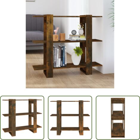 Divisorio -  Libreria/Divisorio Rovere Fumo 100x30x87 cm