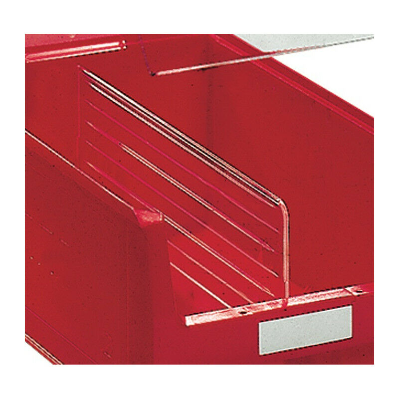 Image of Divisorio longitudinale per scatola portaoggetti MK2Z PS trasparente 10 pezzi / busta PROMAT