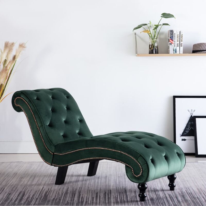 

Diván de terciopelo verde - Verde