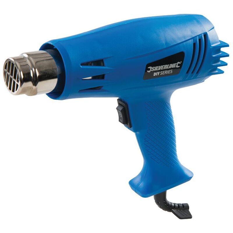 Silverline Heat Gun Hot Air Gun 1500W 500°C 2 Heat Settings New 947560