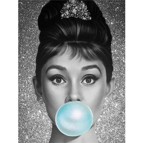 DIY 5D Diamant Peinture Point de Croix Broderie Diamond Painting Kits Salon Chambre Décoration Autocollant Mural