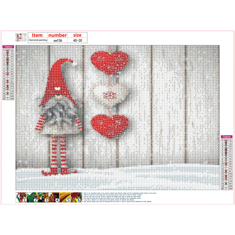 

Happyshopping - DIY 5D Kit de pintura de joya de diamante de Navidad para adultos, ninos, principiantes, muneco de nieve, arbol de Navidad, patron de