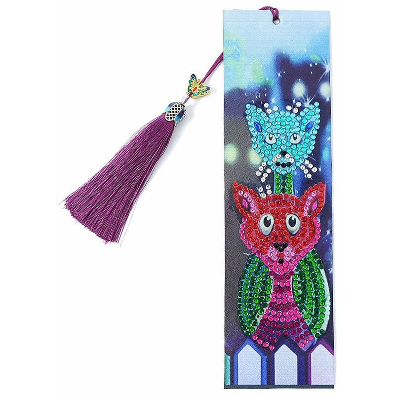 

Happyshopping - DIY diamante pintura flor en forma especial cuero borla marcador manualidades para ninos adultos principiantes,AA131