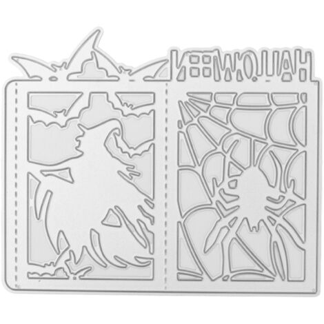 DIY Embossing Cutting Die Halloween Witch Lantern Pattern Cutting Mold for Scrapbook Paper Crafts Invitation