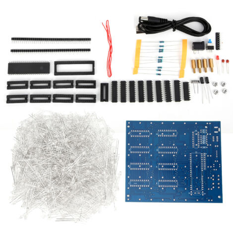 DIY-LED-Beleuchtungsset mit stabiler 3D-gedruckter Leiterplatte für 8x8x8 cm Würfel