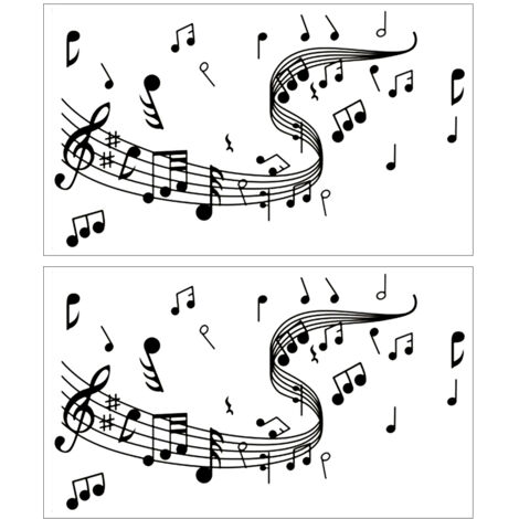 DIY-Musiknoten-Wandaufkleber für die Heimdekoration