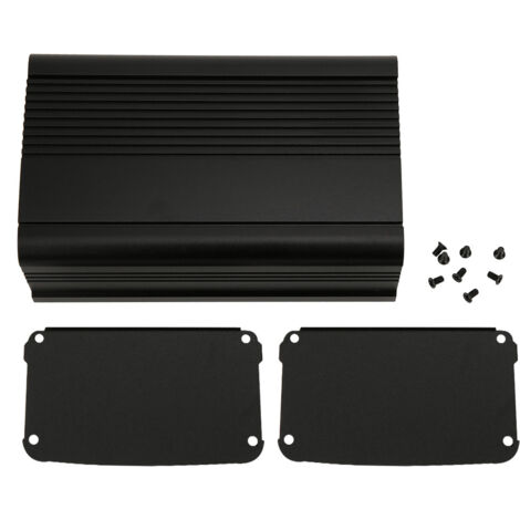 DIY-Projektgehäuse aus mattschwarzem Aluminium – 55 x 95 x 150 mm für elektronische Schaltungen