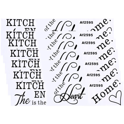 DIY PVC Wall Sticker English Word Pattern Self Adhesive Wallpaper for Home Decoration