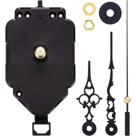 DIY Quartz Pendulum Clock Movement Kit Replacement Pendulum Clock Movement Mechanism (0.9" Shaft Length)