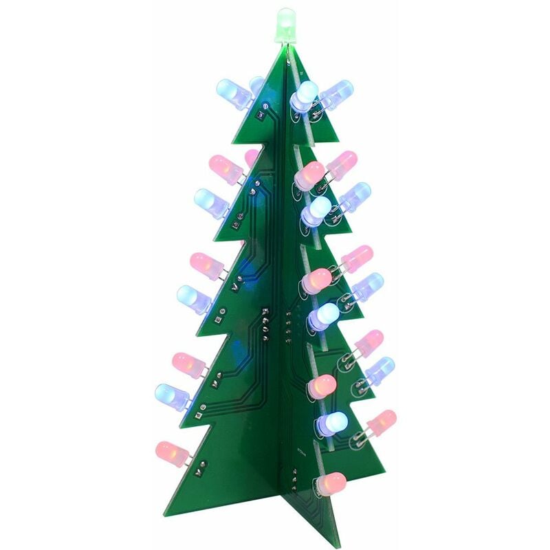 

DIY Star Effect 3D Colorful L-ED Kit de arbol de Navidad decorativo,Multicolor