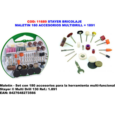DIY Stayer Aktentasche mit 180 Multidrill-Zubehör 1891
