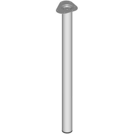 DIY, Unterbau-Möbelfuß 11102, Durchmesser 60x900mm silber 4 Stk