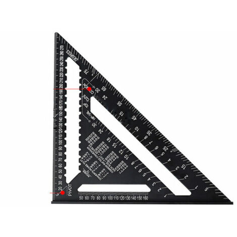 DIY Zimmermannsquadrat Führungsschiene/Zimmermann Werkzeuge Lineal Quadrat Winkel Messwerkzeug