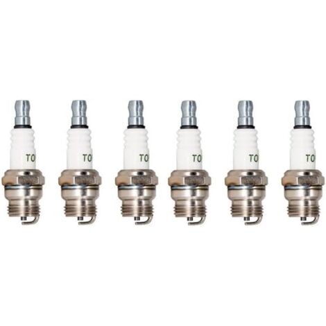 DJ8J Zündkerze kompatibel mit BM6F CS45T T20M-U U17 für Rasenmäher (6 Stück mit Verpackung)