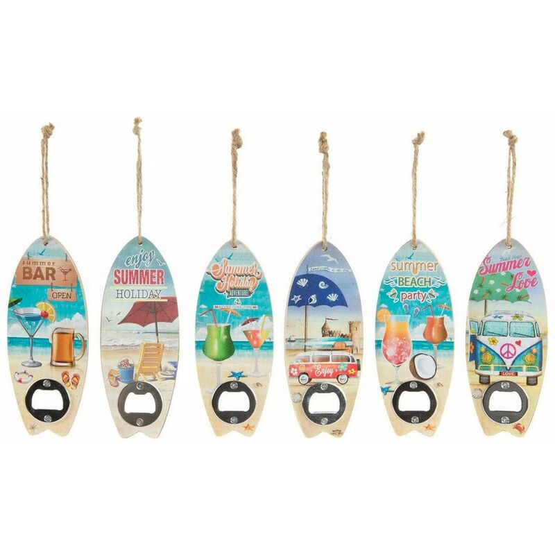 

DKD Home Decor Abrebotellas DKD Home Decor Metal Madera MDF (6 pcs) (7 x 1.8 x 17.5 cm)