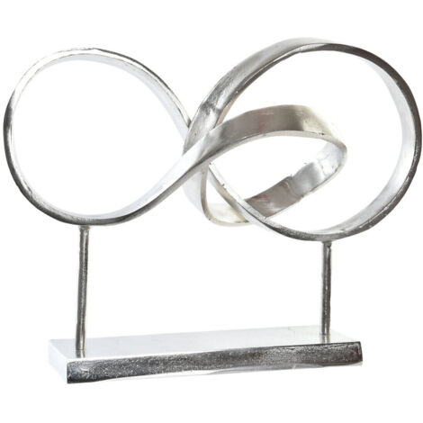 dkd-home-decor ABSTRACT Figurine décorative Argenté 42 cm