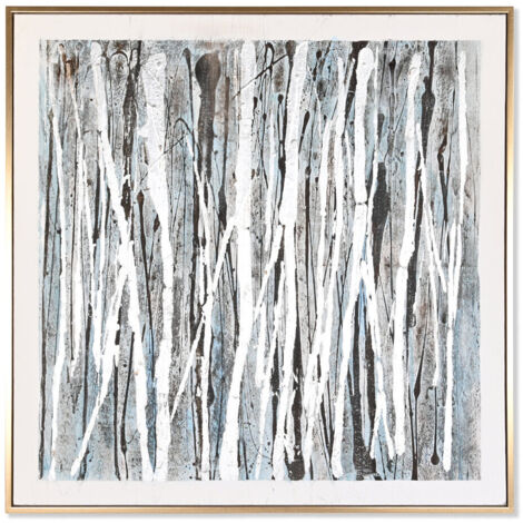 DKD Home Decor Abstrait Tableau Multicolore 131x131 cm