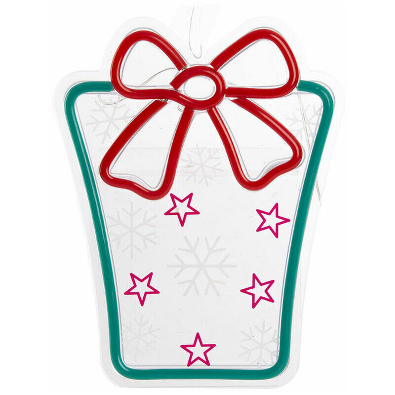 

Adorno Navideño Dkd Home Decor Caja De Regalo Verde Led