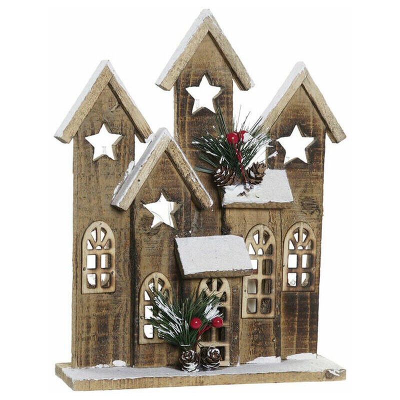 

Adorno Navideño Casa Madera (23.5 x 7 x 30 cm) - Dkd Home Decor