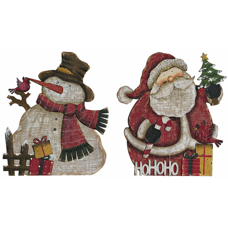 

Adorno Navideño Dkd Home Decor Madera (2 Pcs) (37 X 11.5 X 39.5 Cm)