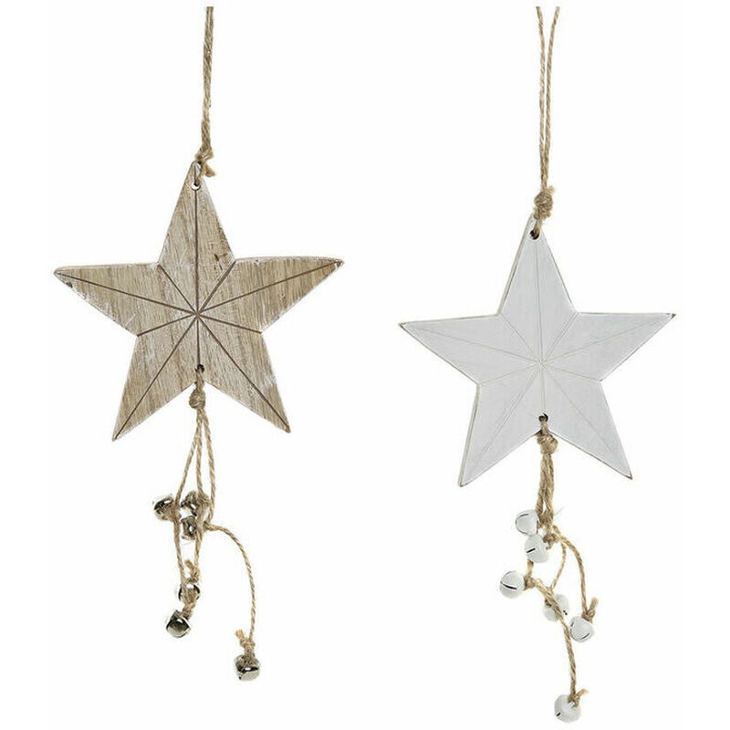 

Adorno Navideño Dkd Home Decor Madera Cuerda Estrella (11 X 1 X 20 Cm) (2 Pcs)
