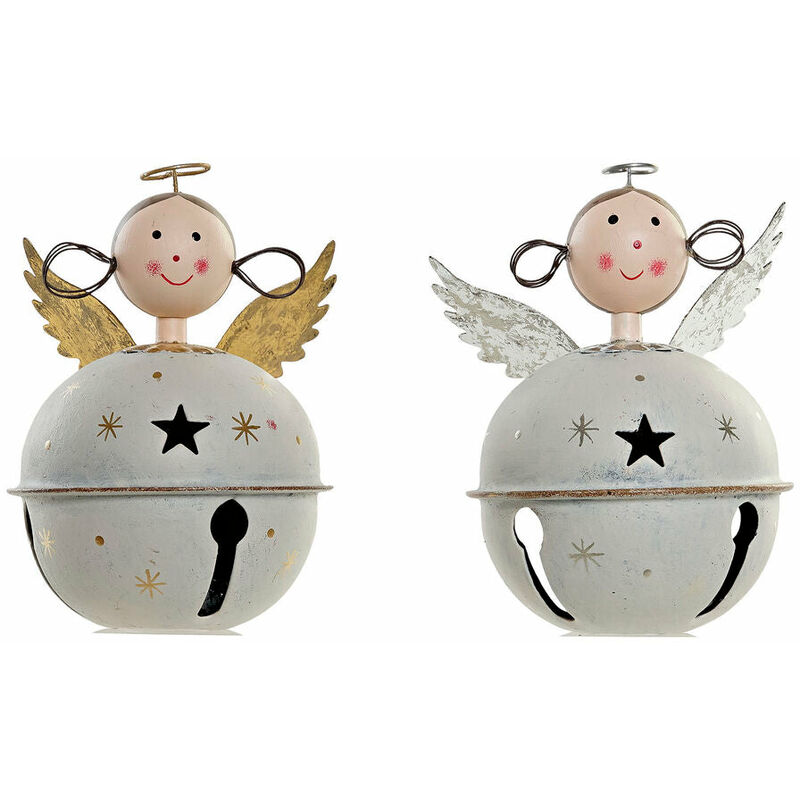 

Adorno Navideño DKD Home Decor Metal Ángel (9 x 9 x 13 cm) (2 pcs)