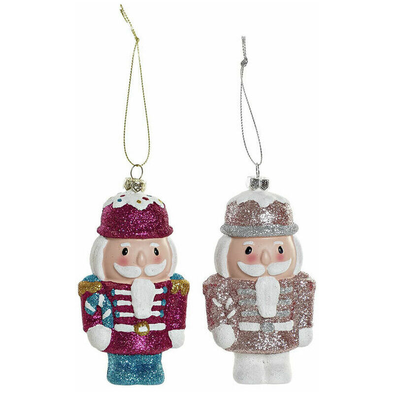 

Adorno Navideño Dkd Home Decor Plástico Purpurina (2 Pcs) (6 X 4 X 11.5 Cm)