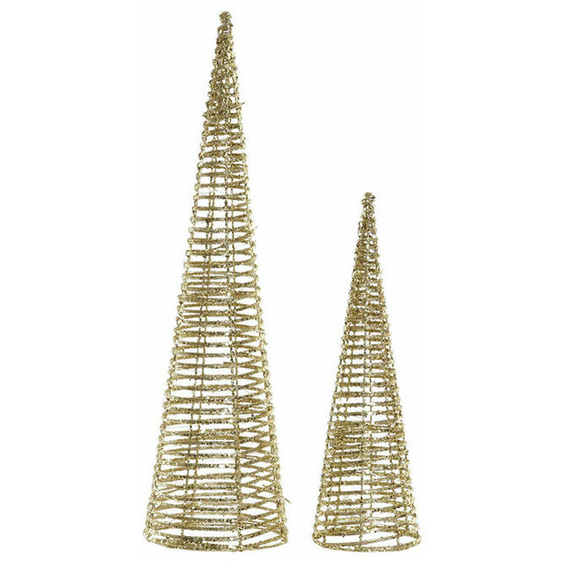 

DKD Home Decor Adorno Navideño DKD Home Decor Ratán (2 pcs) (12 x 12 x 40 cm) (16 x 16 x 60 cm)