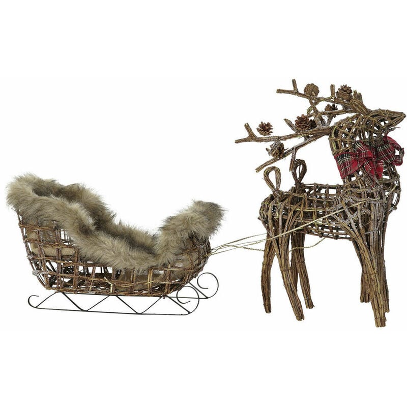 

Adorno Navideño Dkd Home Decor Reno Metal Mimbre (3 Pcs) (40 X 14 X 63 Cm) (30