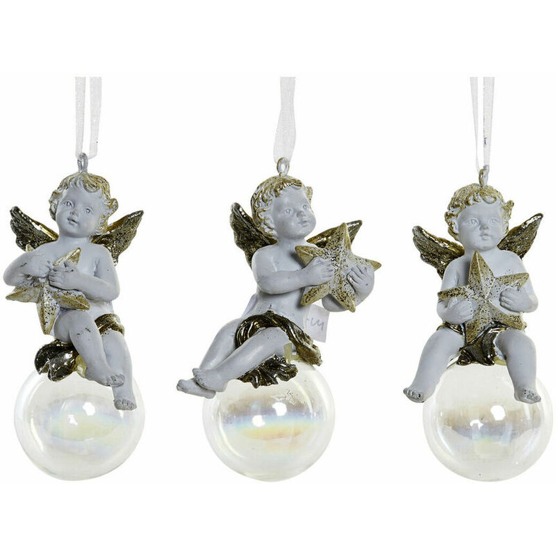 

Adorno Navideño Resina (3 pcs) (4.5 x 4.5 x 9.5 cm) - Dkd Home Decor