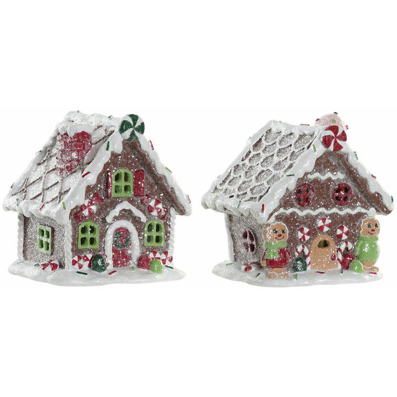 

Adorno Navideño Dkd Home Decor Resina Casa (2 Pcs) (13 X 10 X 14 Cm)