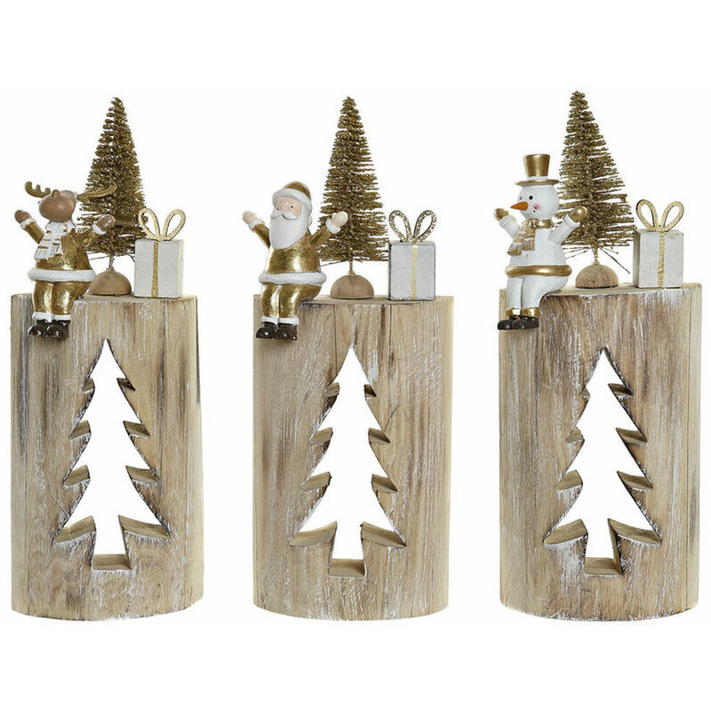 

Adorno Navideño Dkd Home Decor Tronco Madera (9 X 4 X 24 Cm) (3 Pcs)