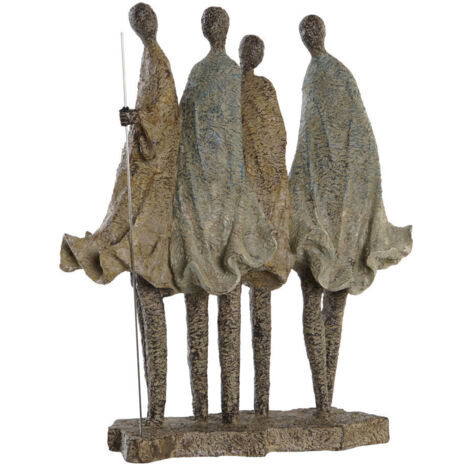 DKD Home Decor Africana Figurine décorative multicouleur