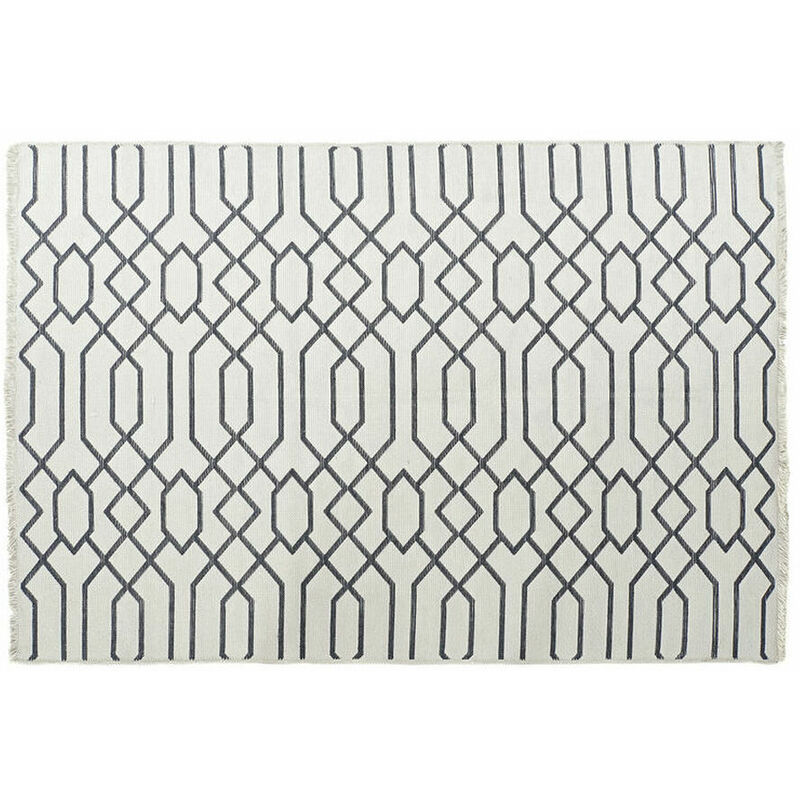 

Alfombra Dkd Home Decor Blanco Gris Poliéster Algodón (120 X 180 X 1 Cm)
