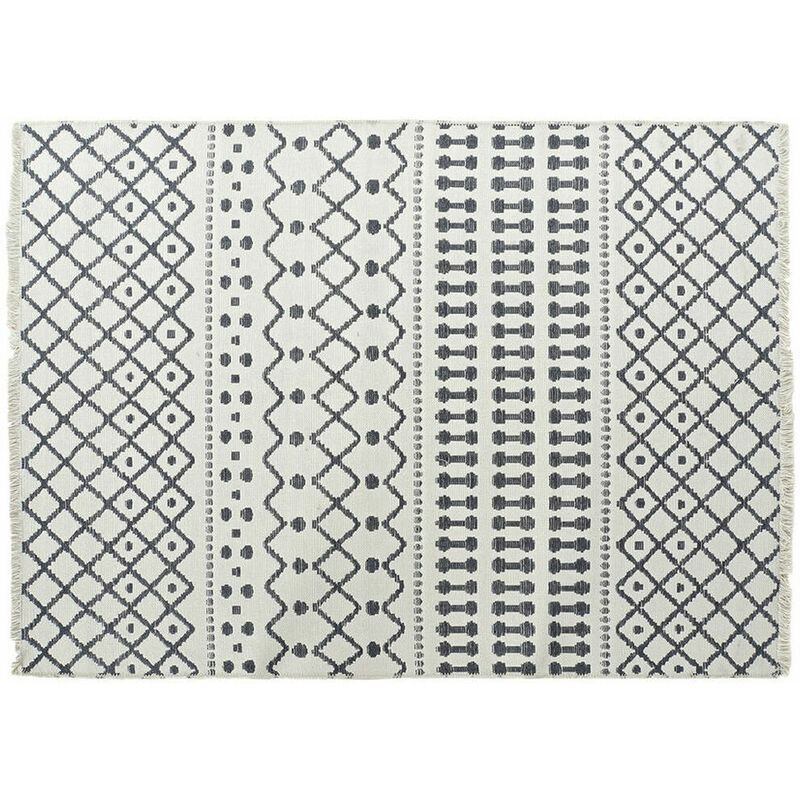 

Alfombra Dkd Home Decor Blanco Poliéster Algodón Gris Oscuro (160 X 230 X 1 C