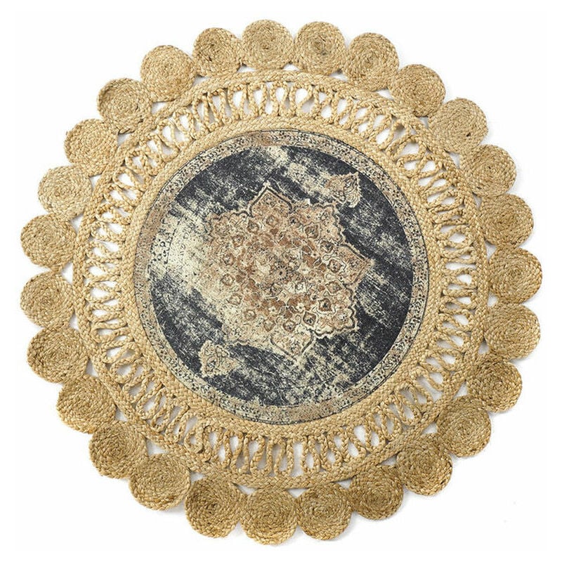 

Alfombra Jute Chenille Árabe (120 x 120 x 0.5 cm) - Dkd Home Decor