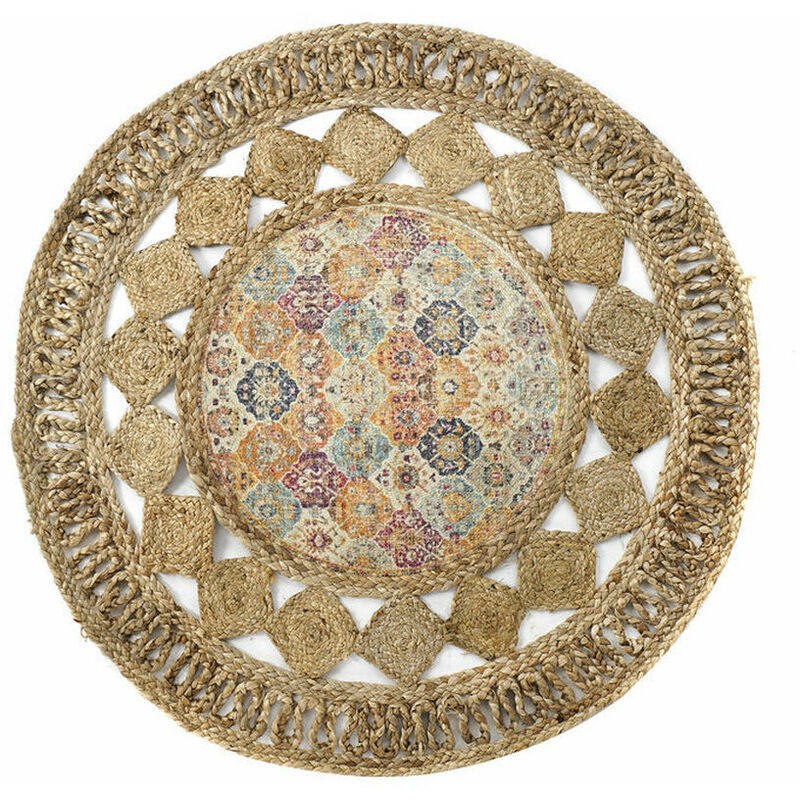 

Alfombra Jute Chenille Árabe (120 x 120 x 0.5 cm) - Dkd Home Decor