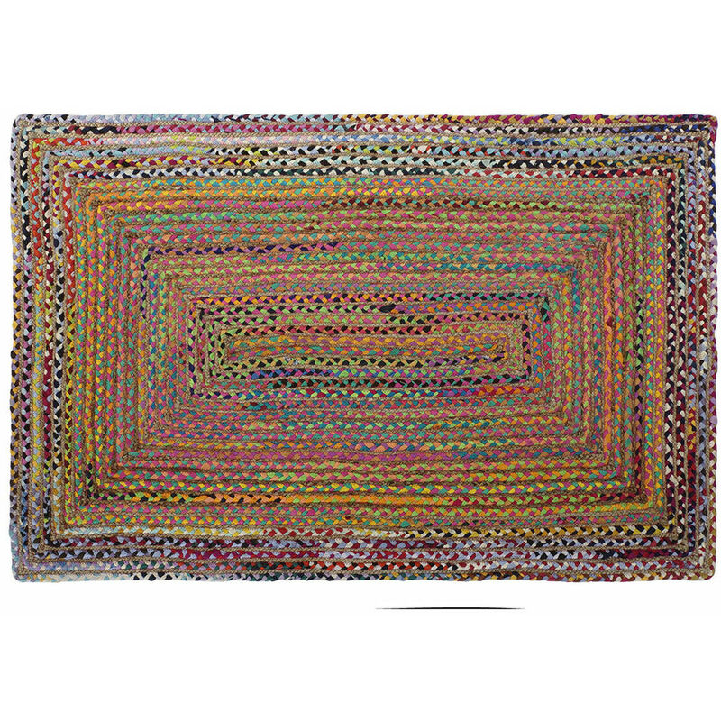 

Alfombra Marrón Multicolor Jute Algodón (120 x 180 x 1 cm) - Dkd Home Decor