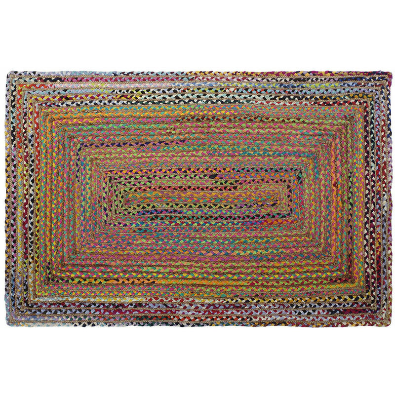 

Alfombra Dkd Home Decor Marrón Multicolor Jute Algodón (160 X 230 X 1 Cm)