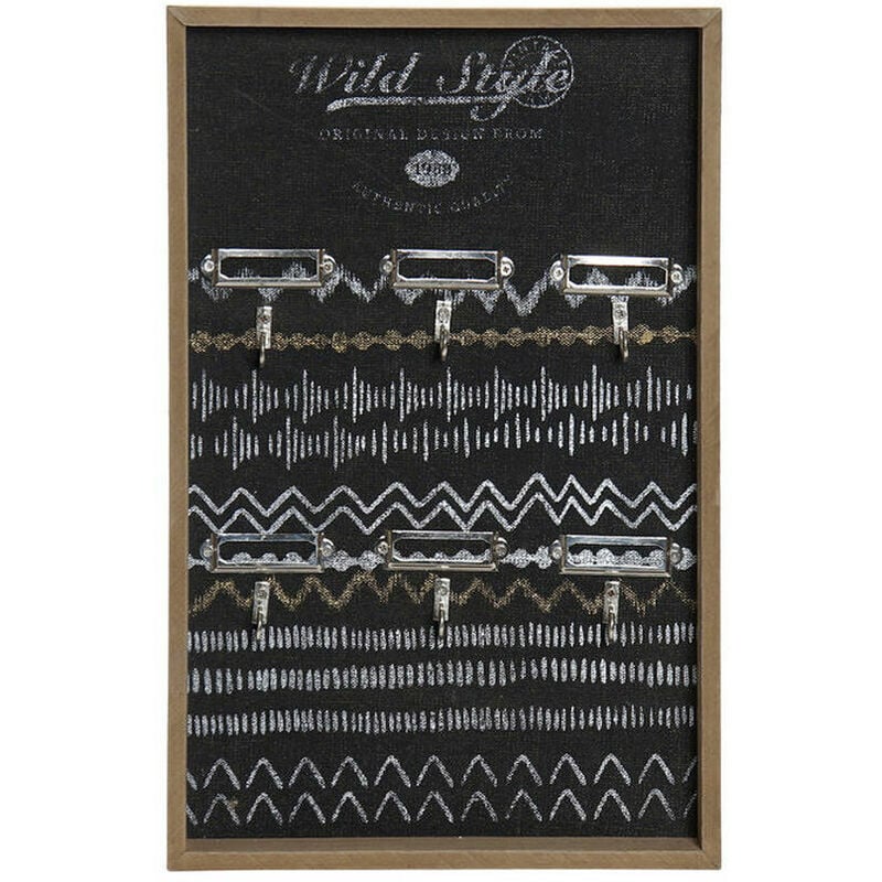 

Armario de llaves Negro Metal Madera MDF (24 x 4 x 38 cm) - Dkd Home Decor