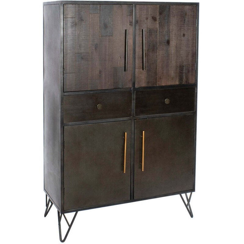 

Armario Negro Metal (100 x 42 x 160 cm) - Dkd Home Decor