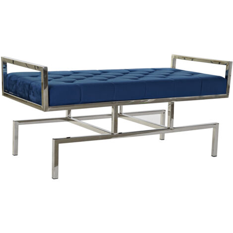 DKD Home Decor Azzurra Banquette Bleu 97x44x46 cm