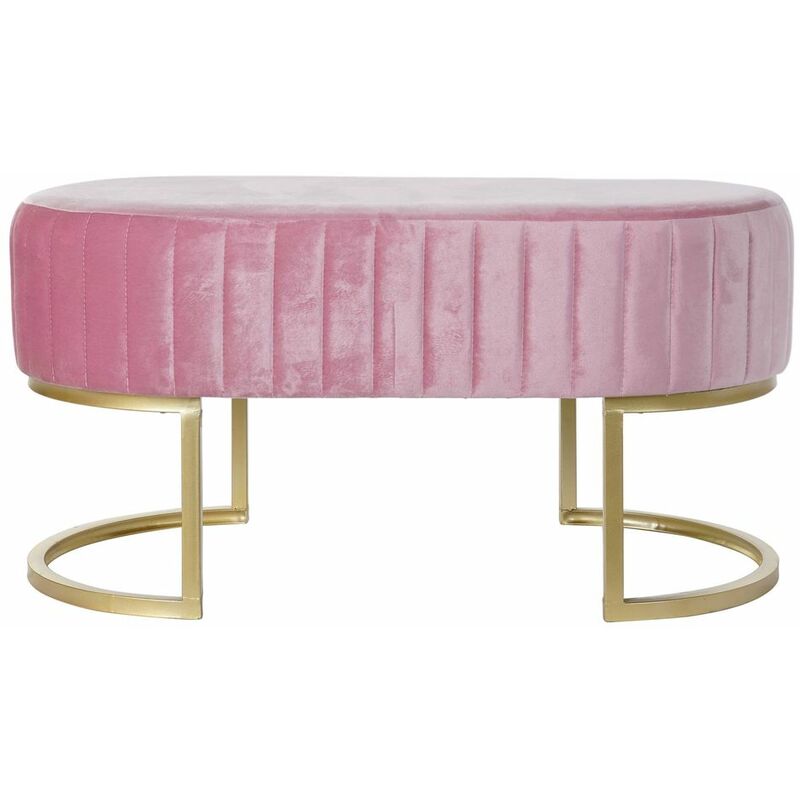 

Zanvic - Banqueta DKD Home Decor Rosa Metal (90 x 50 x 45 cm)