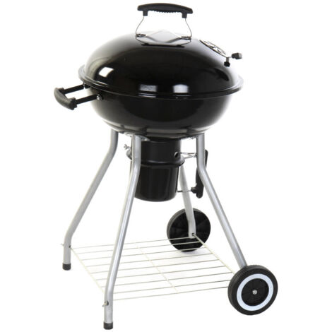 DKD Home Decor Barbecue Noir Standard avec Thermomètre