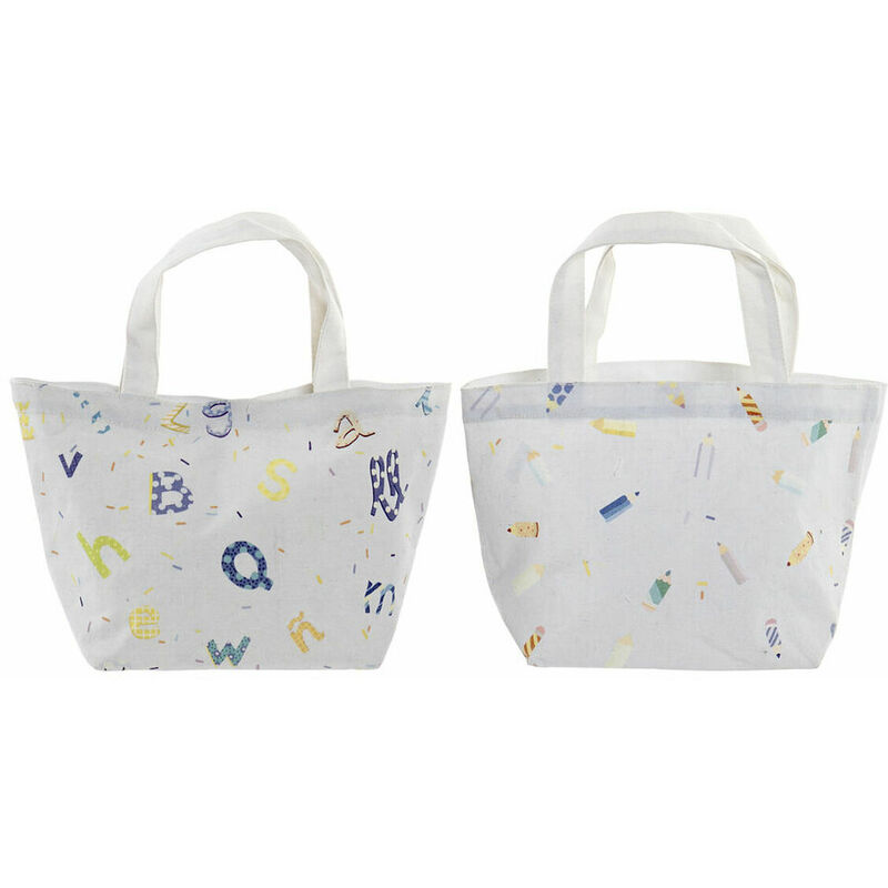 

Bolsa Multiusos Azul Rosa Lienzo (2 pcs) (34 x 14 x 32 cm) - Dkd Home Decor