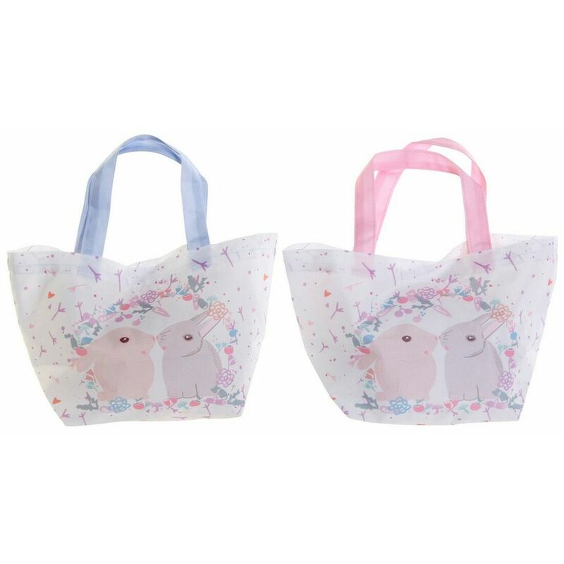 

Bolsa Multiusos Conejo Poliéster Lienzo (2 pcs) (34 x 14 x 32 cm) - Dkd Home Decor