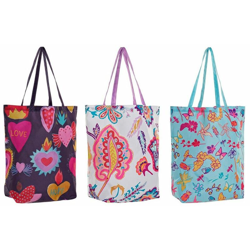 

DKD Home Decor Bolsa Multiusos DKD Home Decor Floral Multicolor Poliéster (3 pcs) (43 x 15 x 66 cm)