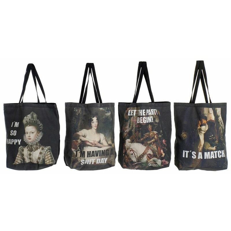

DKD Home Decor Bolsa Multiusos DKD Home Decor Negro Chic (4 pcs) (43 x 15 x 65 cm)