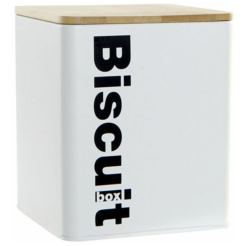 

Bote Dkd Home Decor Biscuit Metal Bambú (13.8 X 13.8 X 16.5 Cm)